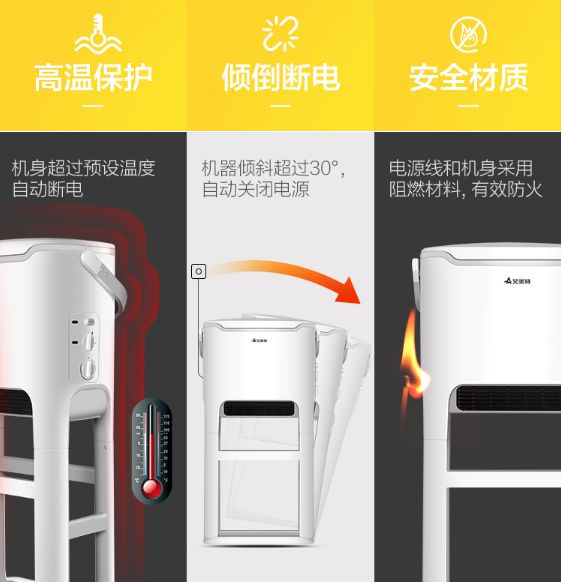 冬季可以在浴室使用的取暖器：艾美特BH2112電暖器！