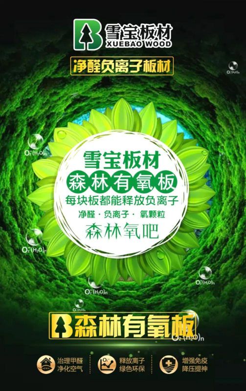 品牌產品|雪寶森林有氧板，有效釋放負氧離子長達15年