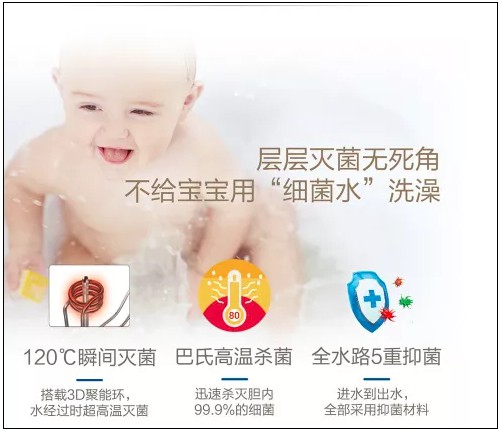 海爾纖享熱水器AS搭載智慧七星級凈水洗，可使洗浴水質更健康